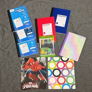 School Bundle (folders, notebooks, mechanical pencils)